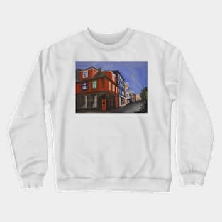 Street Scene In Reykjavik, Iceland Crewneck Sweatshirt